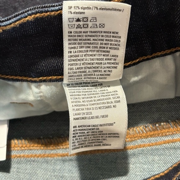 AMERICAN EAGLE SZ 12S Wide Leg Dark Wash Jean Trouser NEW WITH TAG - Picture 15 of 16